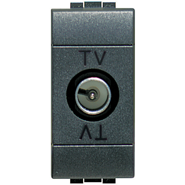 BT LL Антрацит Розетка TV оконечная, 1 мод L4202D