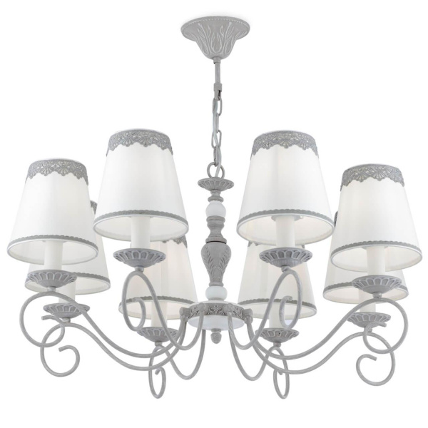 Maytoni Elegant Bouquet Серый Люстра 8xE14 40W ARM023-08-S Maytoni Elegant Bouquet Серый Люстра 8xE14 40W ARM023-08-S