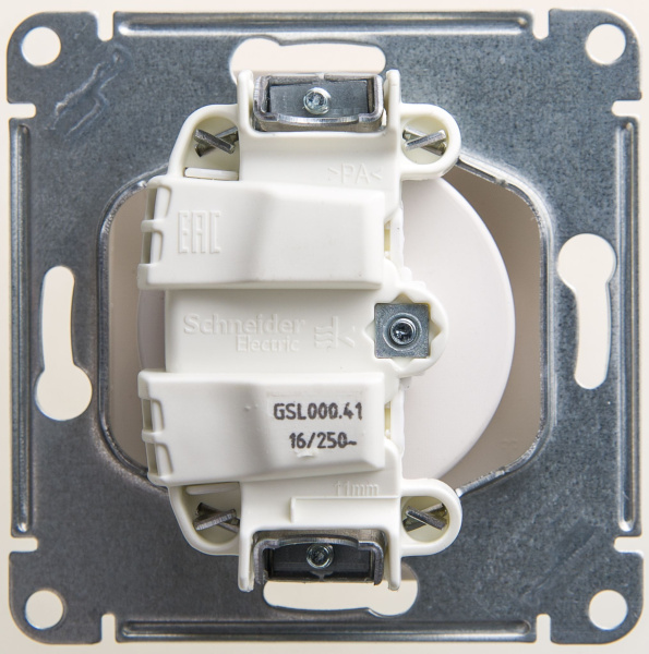 Купить Systeme Electric Glossa Перламутр Розетка б/з , 16А