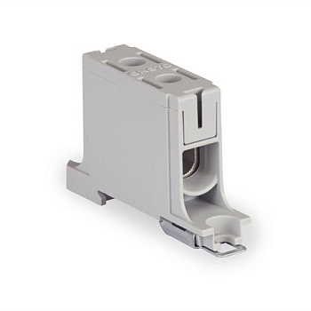 ENSTO Клеммный блок универсальный 1-полюсный, серый, Al 6-50 мм², Cu 2.5-50 мм², 1000В AC/DC KE161