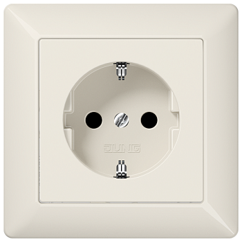 JUNG Штепсельная розетка SCHUKO 16A 250V~ слоновая кость AS1520