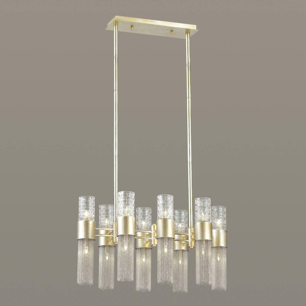 Купить Odeon Light 4631/16 ODL20 419 серебристый/стекло/металл.цепочки Люстра G9 16*40W 220V PERLA