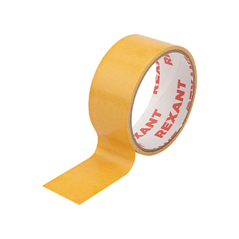 Двухсторонний скотч, полипропиленовая основа, 38 мм, ролик 5 м Rexant 09-6238