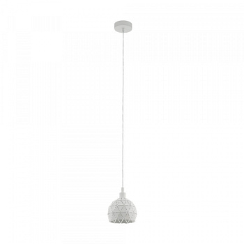 Eglo 33344 Подвес ROCCAFORTE, 1x40W(E14), сталь/ белый