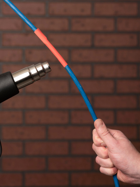 Купить EKF PROxima Термоусаживаемая трубка ТУТ нг 8/4 красная в отрезках по 1м