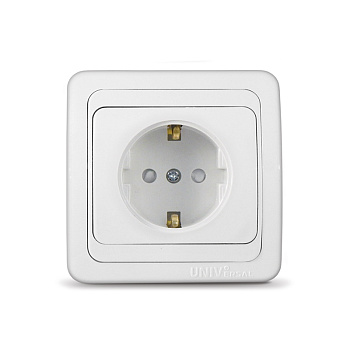 UNIVersal "Валери" Розетка Бел с/з з/ш В0028х