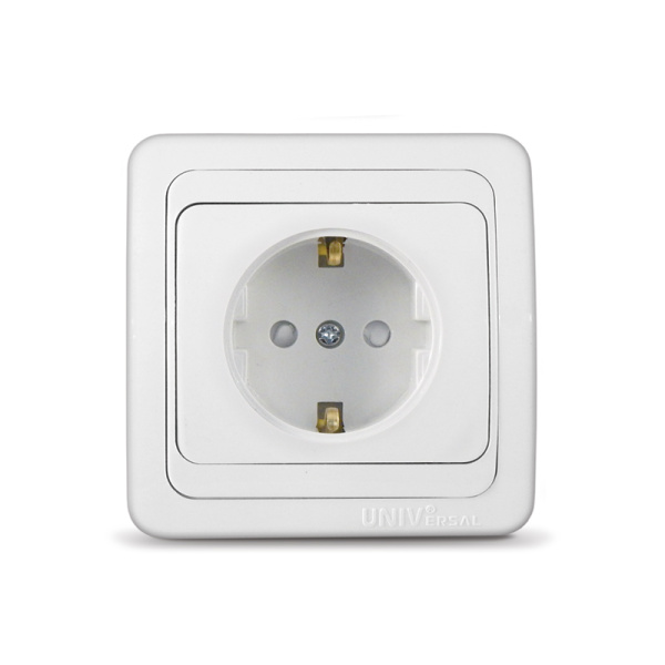 UNIVersal "Валери" Розетка Бел с/з з/ш В0028х