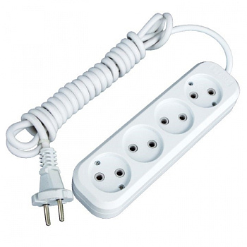 EKF PROxima Удлинитель "Эксперт" 4 гнезда 2 метра 10А/2,2кВт без заземления ПВС 2х0,75