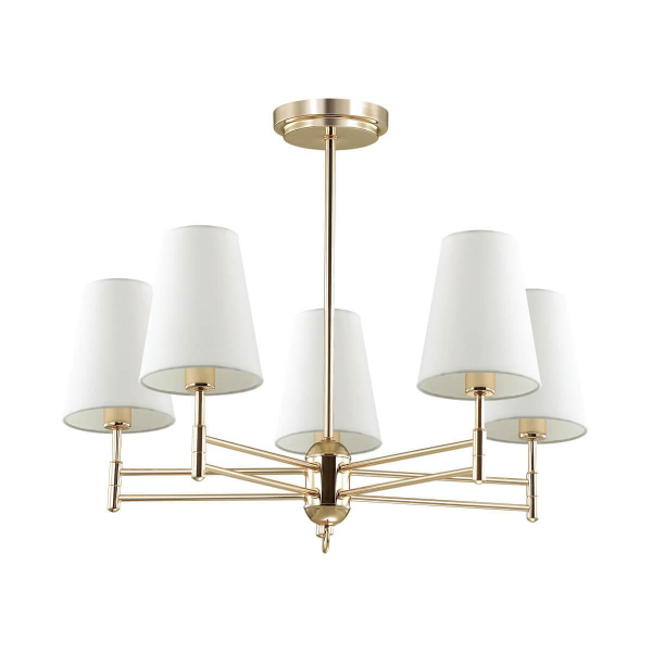 Купить Lumion 4436/5C LN20 043 золотой, белый Люстра потолочная E14 5*40W 220V DORIS