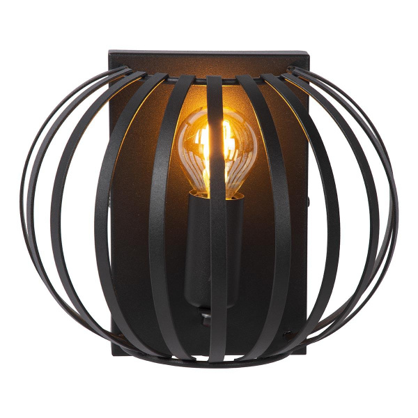Купить Lucide MANUELA Светильник настенный 1xE14 Black 78274/01/30