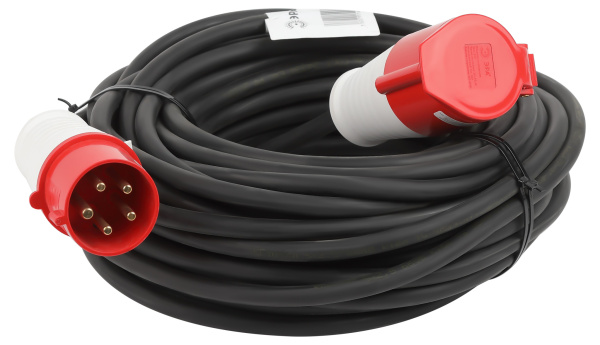 ЭРА Удлинитель силовой ЭРА IND380-U-1e-5x2,5-10m-IP44 на 380В в бухте 1 розетка CEE 5P 10м КГ 5х2,5 32A IP44