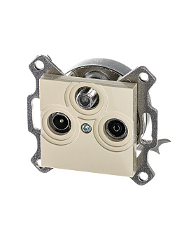 ABB EPJ Levit слоновая кость / белый Розетка TV-R-SAT, слоновая кость 2CHH083303A6017