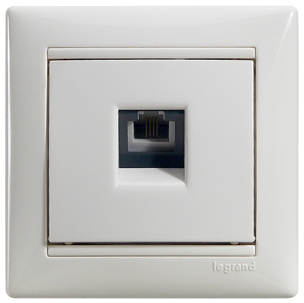 Купить Legrand Valena Бел Розетка ТЛФ 1-ая 774438