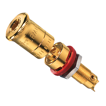 JUNG Мех Терминал High-End для аккустики с красным кольцом LPK63RT