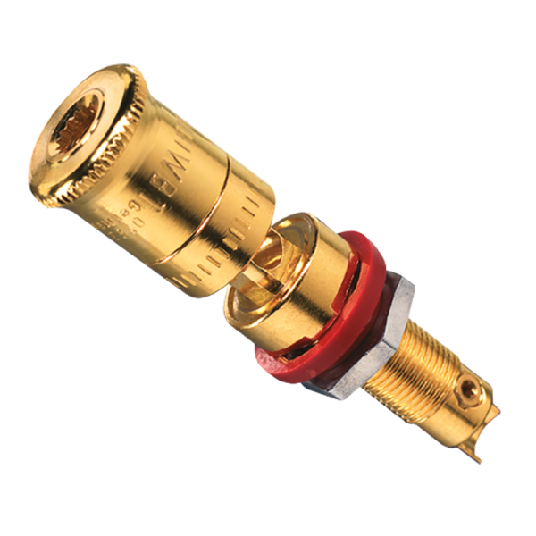 JUNG Мех Терминал High-End для аккустики с красным кольцом LPK63RT