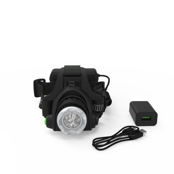 Купить Gauss Фонарь налобный модель GFL407 5W 450lm Li-ion 2400mAh LED 1/12/48 GF407