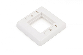 Hyperline FP-M45-2-WH Лицевая панель 80х80мм для модулей 45x45 (аналогов Mosaic) 16287