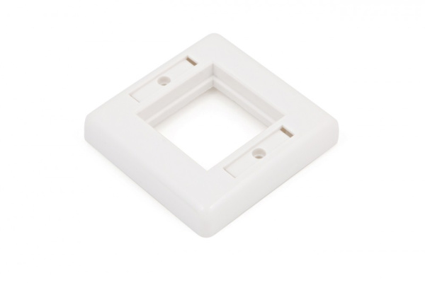 Hyperline FP-M45-2-WH Лицевая панель 80х80мм для модулей 45x45 (аналогов Mosaic) 16287