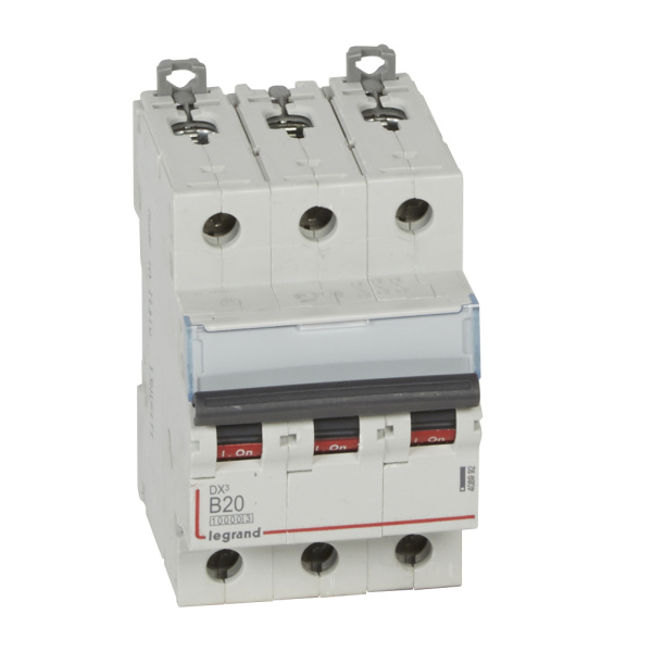 Legrand DX3 Автоматический выключатель 3P 20A (B) 10kA/16kA 408992