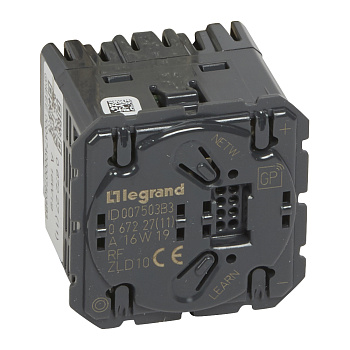 Legrand MyHome Play Zigbee Celiane Светорегулятор-радиоприемник,без N, 8-300Вт. 067227