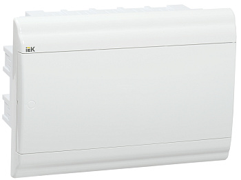 IEK PRIME Корпус пластиковый встраиваемый ЩРВ-П-12 белый/белая дверь IP41