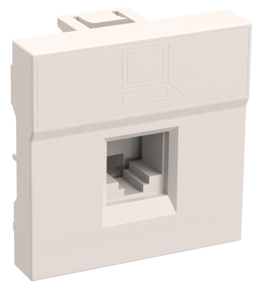 IEK PRIMER Розетка информационная RJ-45 UTP кат.5e, 2 модуля. РКИ-20-00-П