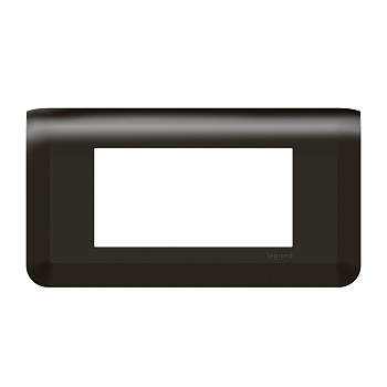 Legrand Mosaiс Рамка - Программа Mosaic - 4 модуля - матовая черная 079054L