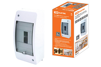 TDM Бокс КМПн 2/4 для наруж. уст. с крышкой IP42 SQ0907-0004