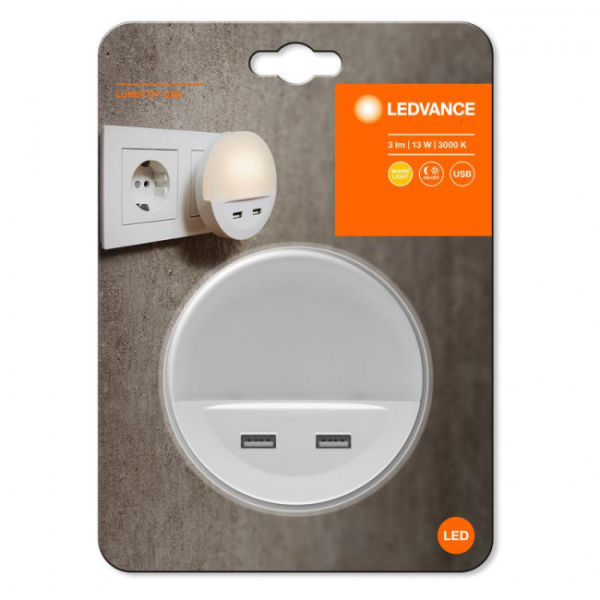 Ledvance Ночник-мобильный помощник LUNETTA с сенсором и USB, Белый Вт Лм, К 4058075266902
