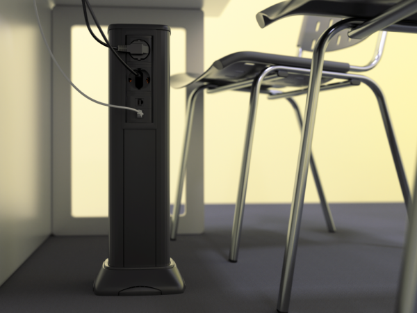 Купить DKC Алюминиевая колонна 0,71 м, цвет черный