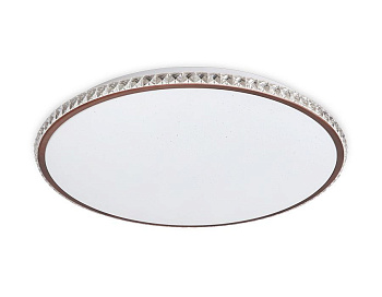 Ambrella Потолочный светодиодный светильник с пультом FF71 WH/CF белый/кофе 72W+24W D500*60 (ПДУ ИК) Ambrella Потолочный светодиодный светильник с пультом FF71 WH/CF белый/кофе 72W+24W D500*60 (ПДУ ИК)