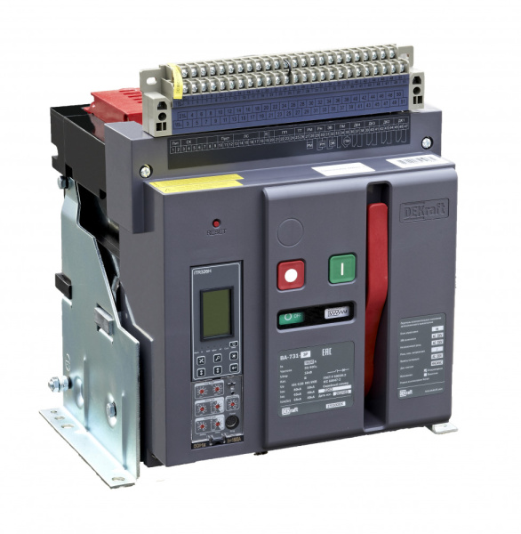 Dekraft Выключатель автоматический воздушный стационарный 3P 2000А 80кА расцепитель Н ВА-731