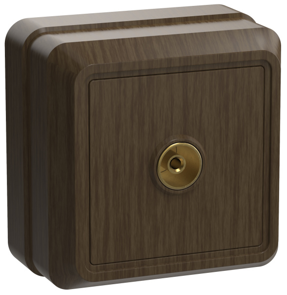 IEK OKTAVA РТВ20-ОД Розетка 1местн. телевиз. (дуб)