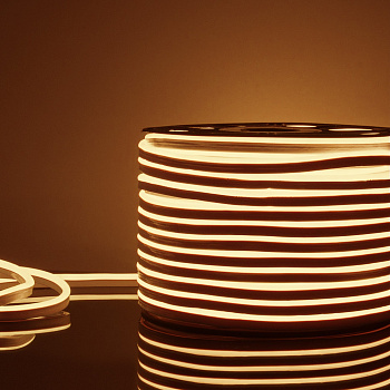 Elektrostandard LS001 220V / Лента светодиодная Гибкий неон 9.6W 120Led 2835 IP67 3300K односторонний теплый белый, 50 м a052995