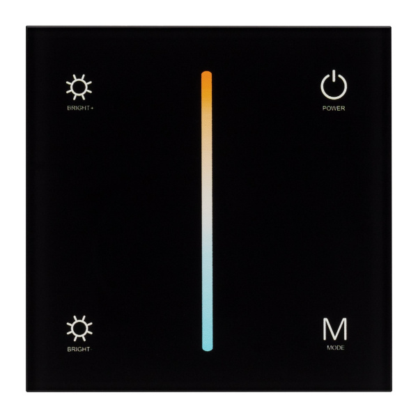 Купить Arlight Панель SMART-P21-MIX-G-IN Black (12-24V, 4x3A, Sens, 2.4G) (IP20 Пластик, 5 лет) 033765