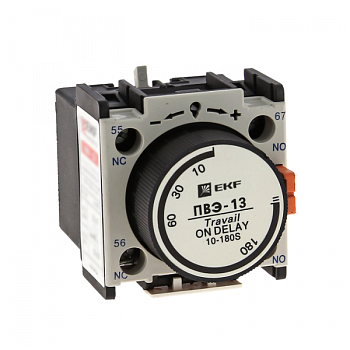 EKF PROxima Приставка выдержки времени включения ПВЭ-13 10-180сек NO+NC