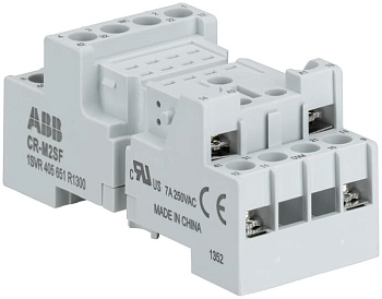 ABB Цоколь CR-M4SF (стандартный) для реле CR-M 2/4ПК, вилочный зажим 1SVR405651R3300