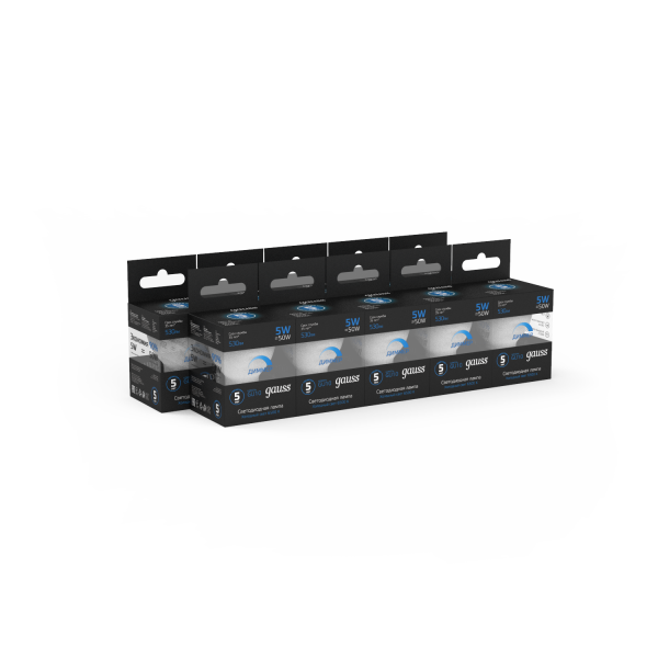Купить Gauss Лампа MR16 5W 530lm 6500K GU10 диммируемая LED 1/10/100 101506305-D
