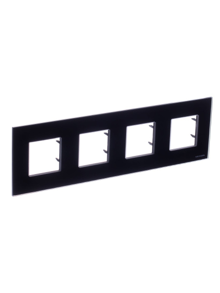 Купить ABB NIE Zenit Стекло черное Рамка 4-я 2+2+2+2 мод 2CLA227400N3101
