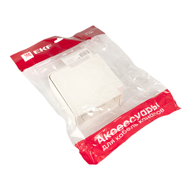 Купить EKF PROxima Поворот 90 гр. (100х40) (2 шт) Plast Белый