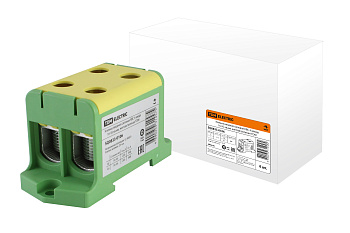 TDM Клемма вводная силовая КВС 4 ввода 16-95 кв.мм. желтая/зеленая SQ0833-0106