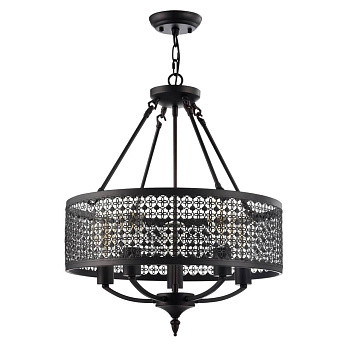 Freya Loft Conte Коричневый Люстра E27 60W FR4166-PL-05C-BL