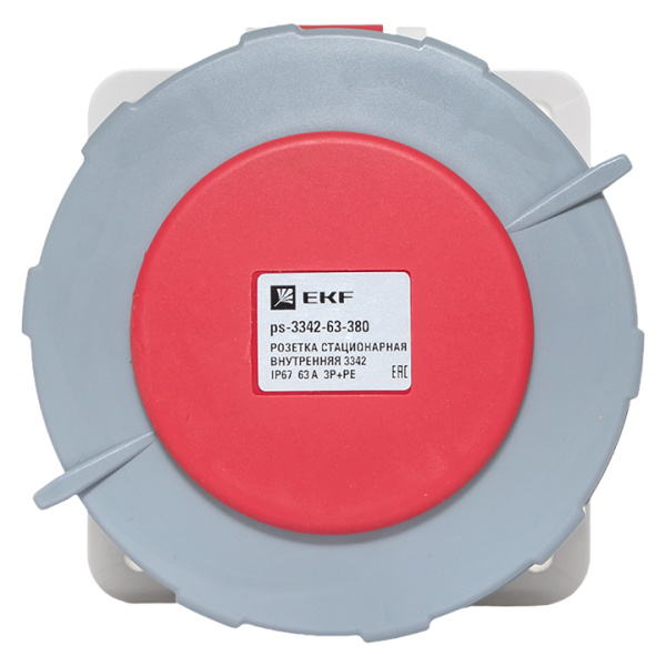 Купить EKF PROxima Розетка стационарная внутренняя 3342 3Р+РЕ 63А 380В IP67