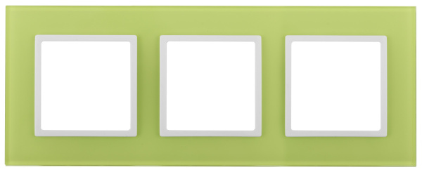 ЭРА 14-5103-26 Elegance Лайм/белый стекло Рамка 3-ая