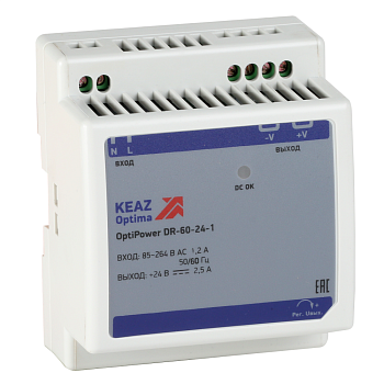 КЭАЗ Блок питания OptiPower DR-60-24-1