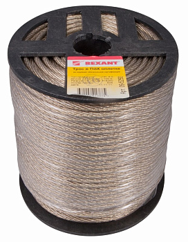 Трос стальной в ПВХ изоляции d=5.0 мм, катушка 100 метров Rexant 09-5250