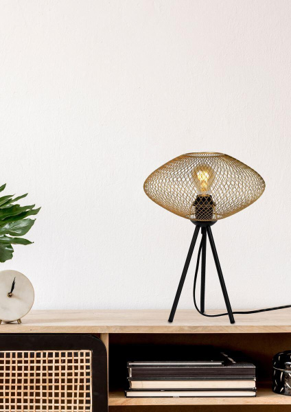 Купить Lucide MESH Матовое золото /латунь Настольная лампа 21523/01/02