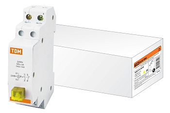 TDM Выключатель кнопочный c фиксацией и индикацией ВК-47M 1НО;1НЗ желтый SQ0214-0018