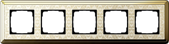 Gira ClassiX Art Латунь/Кремовый Рамка 5-ая 0215673