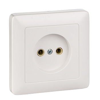 Systeme Electric Wessen ХИТ внутр Бел Розетка б/з без шторок, 16А, 250В